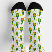 Lucky Horseshoe Kleeblatt Gnome Socken (Oben)