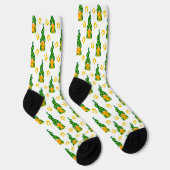 Lucky Horseshoe Kleeblatt Gnome Socken (Rechts)
