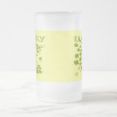 Lucky HorseShoe Kleeblatts Mattglas Bierglas (Mittel)