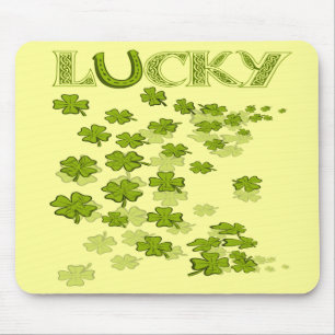 Lucky HorseShoe Kleeblatts Mousepad