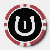 Lucky Horseshoe Logo Las Vegas Hochzeit Poker Chip (Vorderseite)