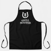 Lucky Horseshoe Logo monogramm schwarze GRILLEN Sc Schürze (Vorderseite)