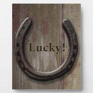 Lucky Horseshoe Plaque Fotoplatte