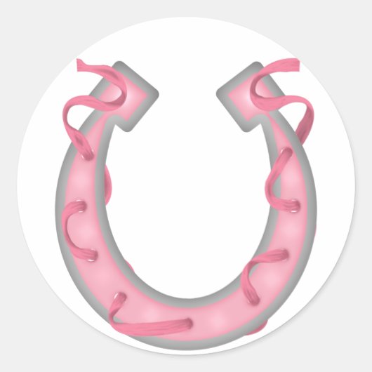 Lucky Horseshoe - SRF Runder Aufkleber (Vorderseite)