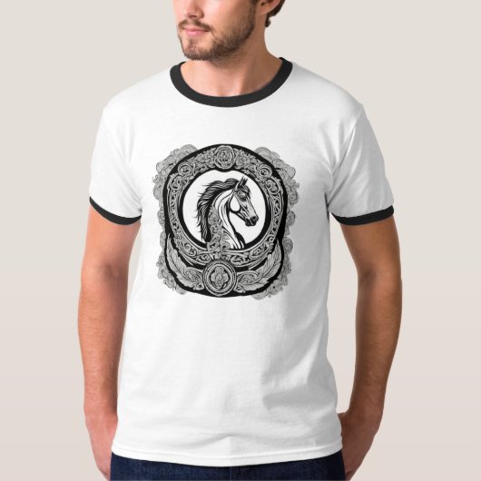 Lucky Horseshoe Tattoo T-Shirt (Vorderseite)