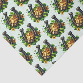 Lucky Horseshoe und Gold Coins Muster Seidenpapier (Ausschnitt)