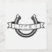 Lucky Horseshoe Weinetikett (Einzelnes Label)