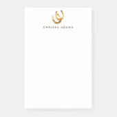 Lucky Horseshoes Personalisiert Post-it Klebezettel (Vorderseite)