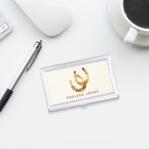 Lucky Horseshoes Personalisiert Visitenkarten Etui