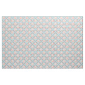 Lucky Horseshos Muster Light Blue und Orange Stoff (Fat Quarter (45,7 x 55,9 cm))