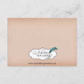 Lucky Horseshows auf der Brown Wedding Reception Begleitkarte (Rückseite)