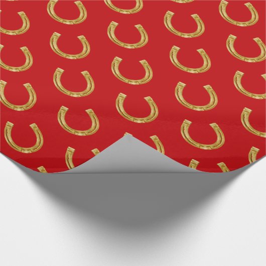 Lucky-Hufeisen Geschenkpapier (Ecke)