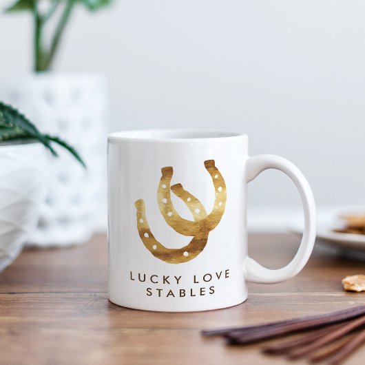 Lucky Hufeisen maßgeschneidert Kaffeetasse