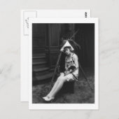 Lucky Hund, 1919 Postkarte (Vorne/Hinten)