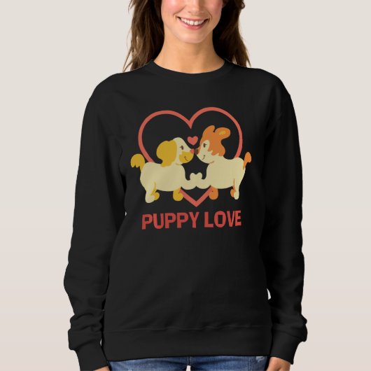 Lucky Hund Animal Rescue Puppy Liebe Pullover (Vorderseite)