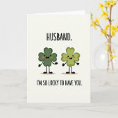 Lucky Husband Faux Gold Foil Card Karte (Gelbe Blume)