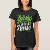 Lucky ICU Nurse RN Intensivstation St Patricks T-Shirt (Vorderseite)