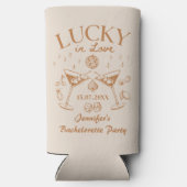 Lucky in der Liebe Bachelorette Wochenende Selters Dosenkühler (Rückseite)