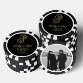 Lucky in der Liebe Gold Edition Casino Gastgeschen Pokerchips (Stapel)