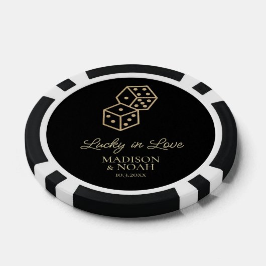 Lucky in der Liebe Gold Edition Casino Gastgeschen Pokerchips (Einzeln)