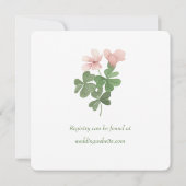 Lucky in Liebe Bridal Dusche Einladung (Rückseite)