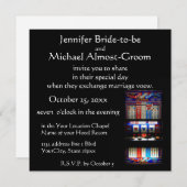 Lucky in Liebe Casino Themenabende Hochzeit Einladung (Vorne/Hinten)