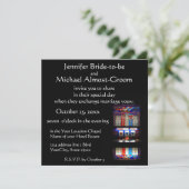 Lucky in Liebe Casino Themenabende Hochzeit Einladung (Stehend Vorderseite)