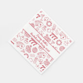 Lucky in Liebe Vegas Bachelorette Serviette (Ecke)