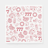 Lucky in Liebe Vegas Bachelorette Serviette (Vorderseite)