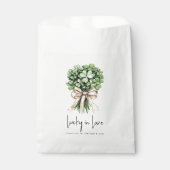Lucky in Love Bridal Shower Clover Bouquet Geschenktütchen (Vorderseite)
