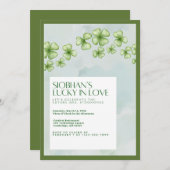 Lucky In Love Bridal Shower Invitation Einladung (Vorne/Hinten)