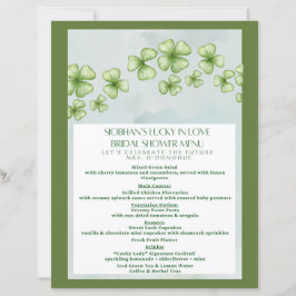 Lucky in Love Bridal Shower Menu
