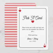 Lucky in Love Grab a Card Display card Dankeskarte (Vorne/Hinten)