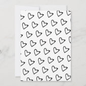 Lucky in Love Hearts Bridal Shower Save The Date (Rückseite)