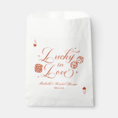 Lucky In Love Playing Card Casino Bridal Shower Geschenktütchen (Vorderseite)