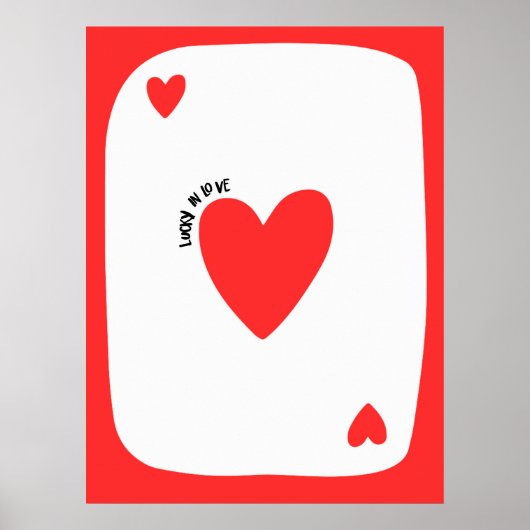 Lucky in love poster | Inspirational & decorative (Vorne)