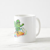 Lucky In Love Psychedelischer Leprechaun-Ritt Kaffeetasse (VorderseiteRechts)