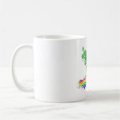 Lucky In Love Psychedelischer Leprechaun-Ritt Kaffeetasse (Links)