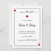 Lucky in Love Save the Date Invitation (Vorderseite)