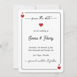 Lucky in Love Save the Date Invitation