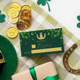 Lucky In Love St. Patrick's Day Bridal Shower Game Begleitkarte