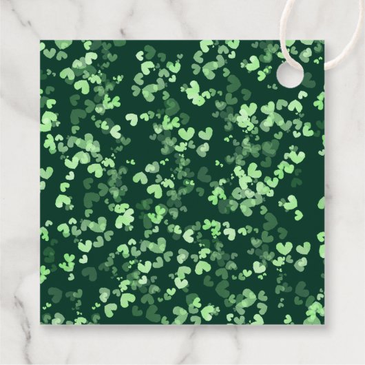 Lucky In Love St. Patrick's Day Bridal Shower Geschenkanhänger (Rückseite)