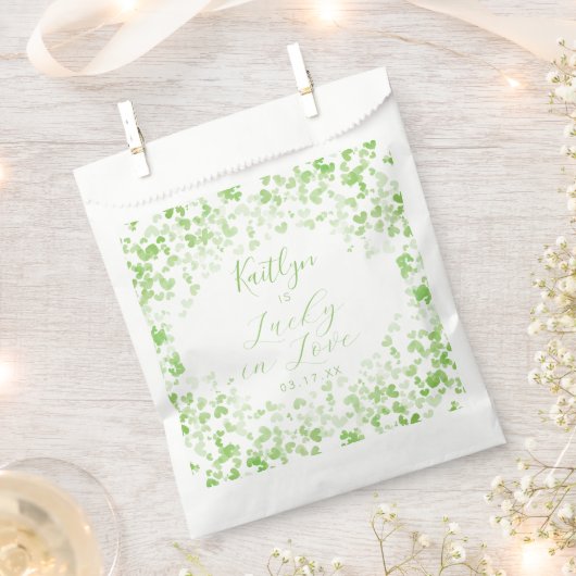Lucky In Love St. Patrick's Day Bridal Shower Geschenktütchen (Ausgeschnitten)