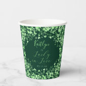 Lucky In Love St. Patrick's Day Bridal Shower Pappbecher (Vorderseite)