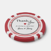 Lucky in Love Wedding Favor Pokerchips (Einzeln)