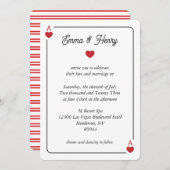 Lucky in Love Wedding Invitation Einladung (Vorne/Hinten)
