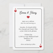 Lucky in Love Wedding Invitation Einladung (Vorderseite)