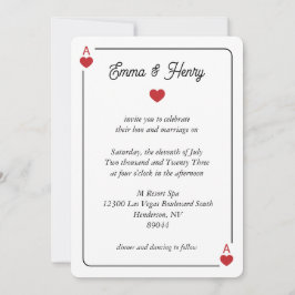 Lucky in Love Wedding Invitation Einladung