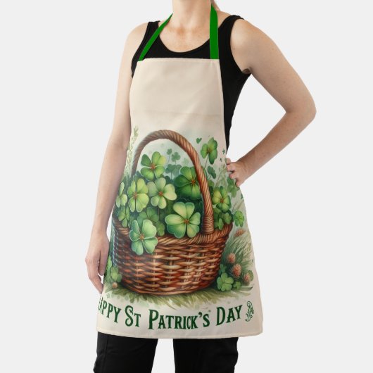 Lucky Irish 4-Verlassen Clover All-over Print-Schü Schürze (InSitu)