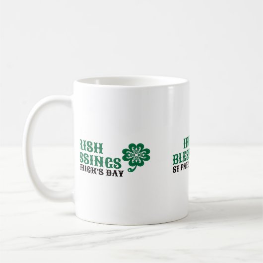 Lucky Irish Blessing Tasse (Links)